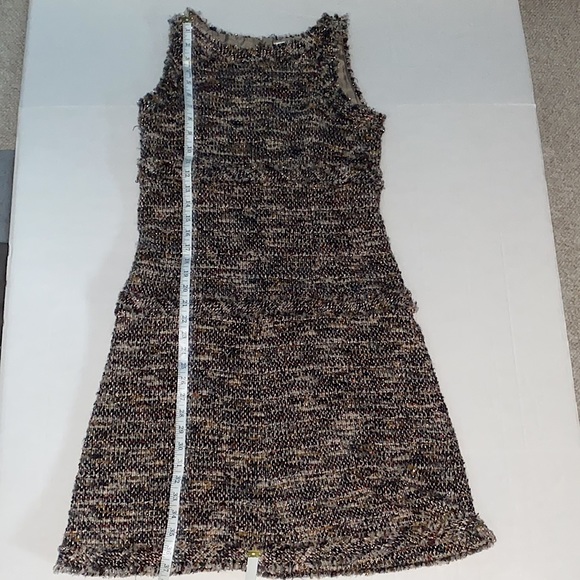 Channel Sleeveless Tweed Dress - Picture 10 of 11